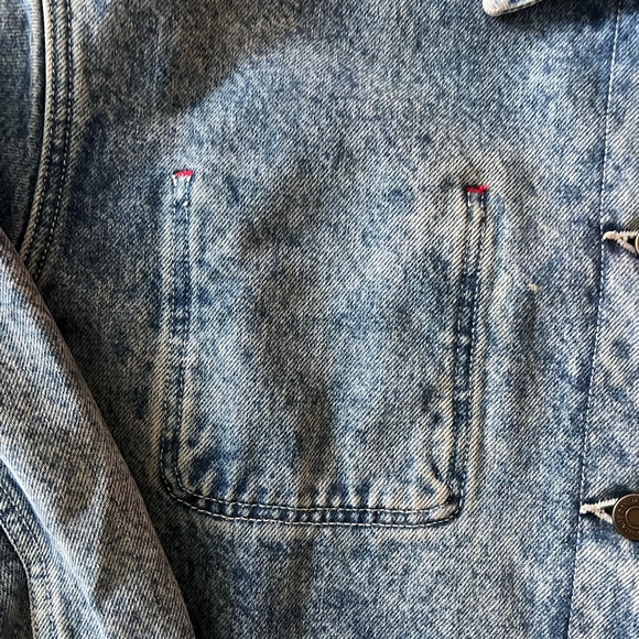 American Vintage Blue Denim Chore Jacket - Picture 4 of 9